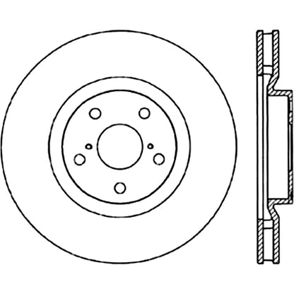 StopTech Power Slot 5/93-98 Supra Turbo Front Right SportStop CRYO Slotted Rotor Stoptech