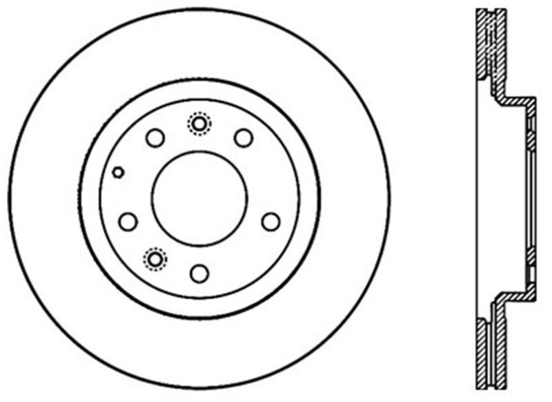 Stoptech 06-15 Mazda Miata MX-5 Front Premium Cryostop Brake Rotor Stoptech