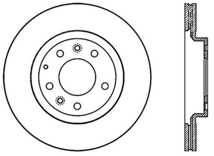 Stoptech 06-15 Mazda Miata MX-5 Front Premium Cryostop Brake Rotor Stoptech