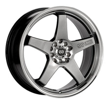 Load image into Gallery viewer, Enkei EV5 17x7 5x100/114.3 38mm Offset 72.6 Bolt Diameter Hyper Black w/ Machined Lip Wheel - eliteracefab.com