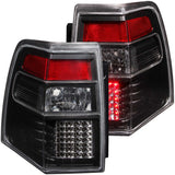 ANZO USA Ford Expedition Led Taillights Black; 2007-2014