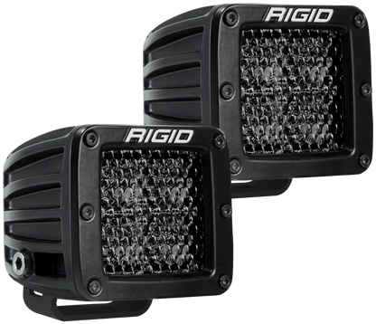 Rigid Industries D Series PRO Midnight Edition - Spot - Diffused - Pair - eliteracefab.com