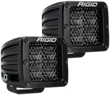 Rigid Industries Spot Diffused Midnight Surface Mount Pair D-Series Pro - 202513BLK