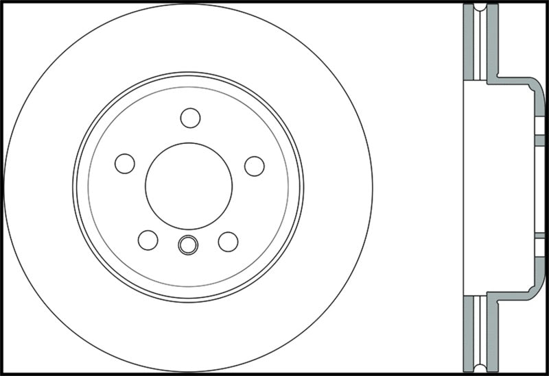 StopTech Sport Slotted 12-16 BMW 640i Front Right Rotor - eliteracefab.com