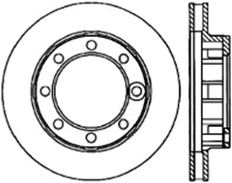 StopTech 71-86 Chevrolet K20 Suburban Cryo Slotted Front Right Sport Brake Rotor Stoptech