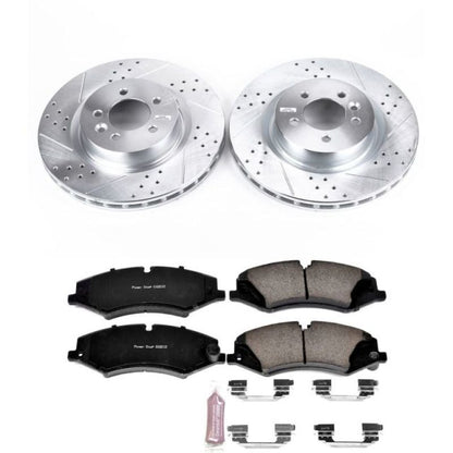Power Stop 2017 Land Rover Discovery Front Z23 Evolution Sport Brake Kit - eliteracefab.com