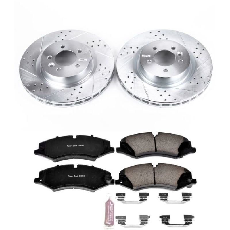 Power Stop 2017 Land Rover Discovery Front Z23 Evolution Sport Brake Kit - eliteracefab.com