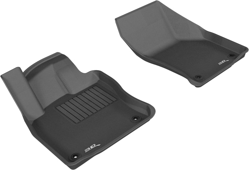 3D MAXpider 2015-2018 Volkswagen Golf Kagu 1st Row Floormat - Black - eliteracefab.com