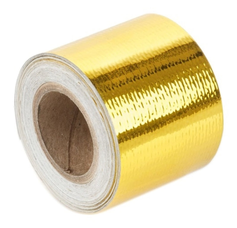 Torque Solution Gold Reflective Heat Tape Universal 2inx30ft - eliteracefab.com