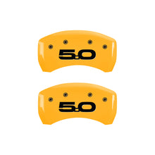 Load image into Gallery viewer, MGP Rear set 2 Caliper Covers Engraved Rear 2015/50 Yellow finish black ch MGP