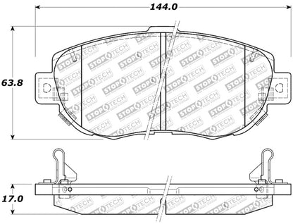 StopTech Performance 00-05 Lexus IS 250/300/350 / 02-09 SC 300/400/430 Front Brake Pads - eliteracefab.com