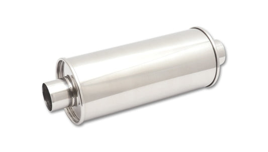 Vibrant StreetPower Round Muff 5in x 9in x 14in long body 2.5in in I.D. x 2.5in out Center-Center - eliteracefab.com