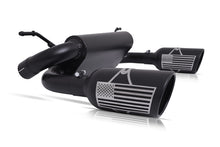 Load image into Gallery viewer, Gibson 07-10 Jeep Wrangler JK X 3.8L 2.5in Patriot Series Cat-Back Dual Split Exhaust - Blk Ceramic - eliteracefab.com