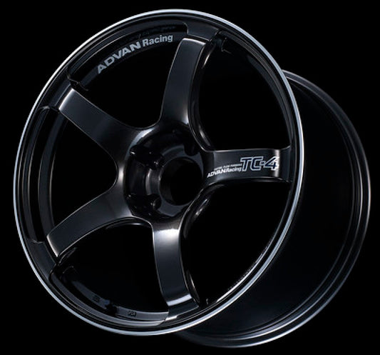 ADVAN Racing TC-4 17x9 +35 5x114.3 Wheel - Black Gunmetallic & Ring - YAD7I35EBGR