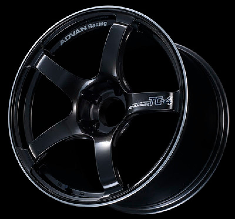 Advan YAD7G35ABGR TC4 17x8.0 +35 4-100 Black Gunmetallic & Ring Wheel