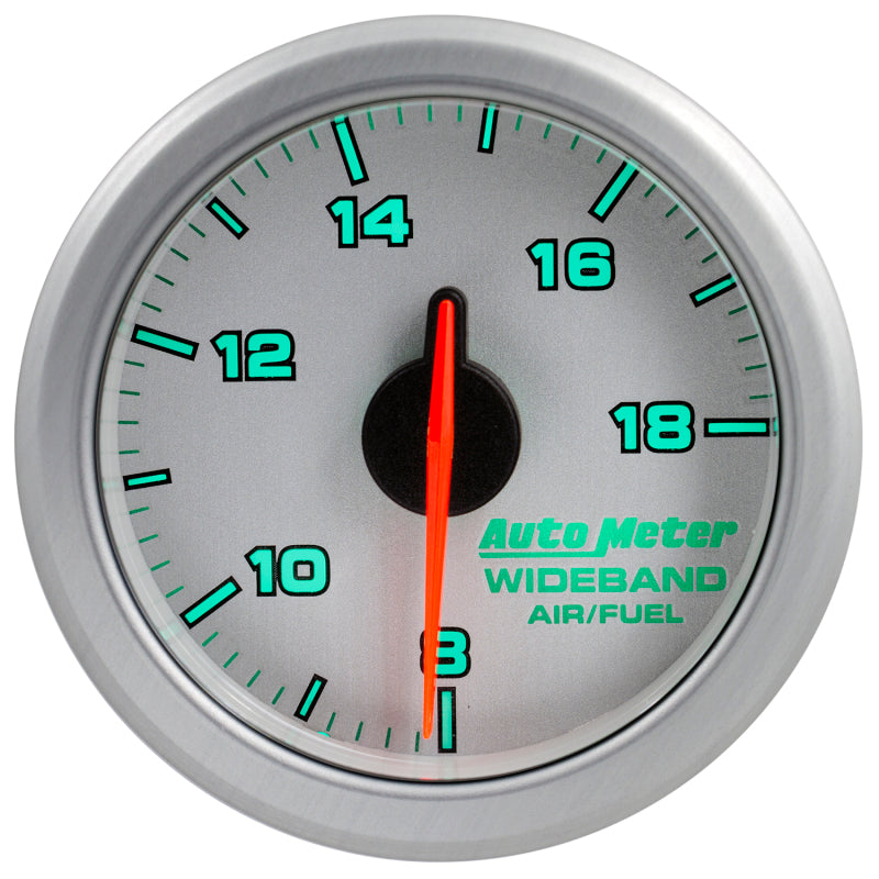 Autometer Airdrive 2-1/6in Wideband Air / Fuel Gauge 10:1-17:1 ARF Range - Silver 9178-UL