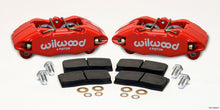 Load image into Gallery viewer, Wilwood DPHA Front Caliper &amp; Pad Kit Red Honda / Acura w/ 262mm OE Rotor - eliteracefab.com