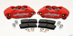 Wilwood DPHA Front Caliper & Pad Kit Red Honda / Acura w/ 262mm OE Rotor - eliteracefab.com