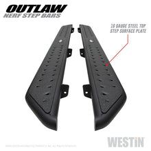 Load image into Gallery viewer, Westin 2020 Jeep Gladiator Outlaw Nerf Step Bars - Textured Black - eliteracefab.com