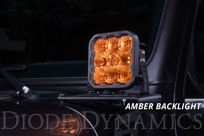 Diode Dynamics SS5 LED Pod Pro - Yellow Combo (Single) Diode Dynamics
