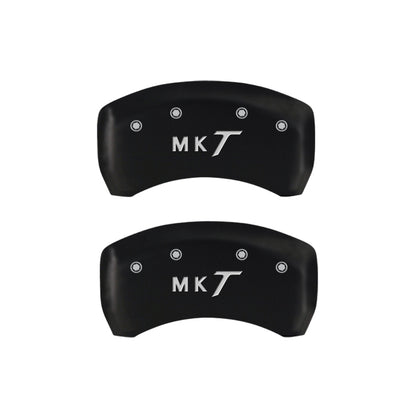 MGP 4 Caliper Covers Engraved Front Lincoln Engraved Rear MKT Red finish silver ch MGP