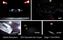 Load image into Gallery viewer, Diode Dynamics 10-16 Hyundai Genesis Coupe Interior Kit Stage 2 - Cool - White