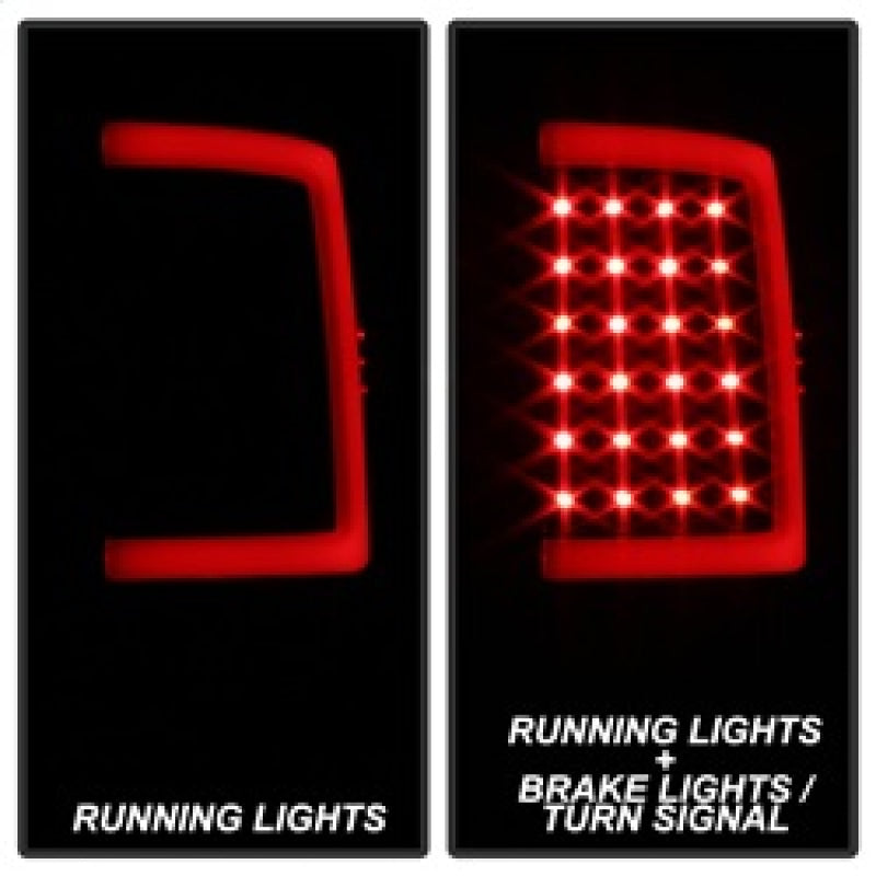 xTune 13-18 Dodge Ram 1500 (LED Model Only) LED Tail Lights - Blk Smk (ALT-ON-DRAM13V2-LBLED-BSM) - eliteracefab.com