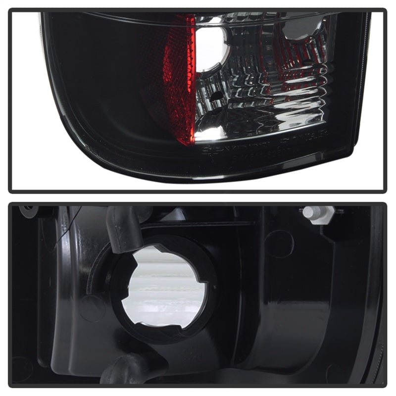 Spyder 97-03 Ford F150 Stylsd. F250 V3 Lght Bar LED Tail Lights - Blk Smk ALT-YD-FF15097V3-LBLED-BSM - eliteracefab.com