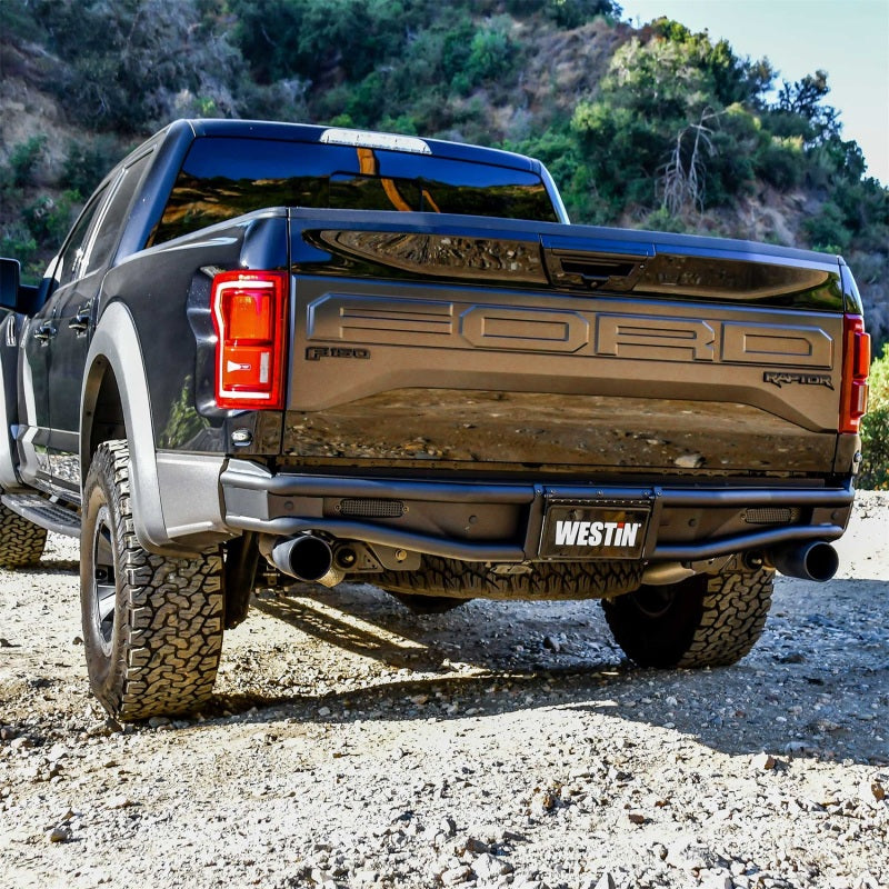 Westin 17-20 Ford F-150 Raptor Outlaw Rear Bumper - Tex. Blk Westin