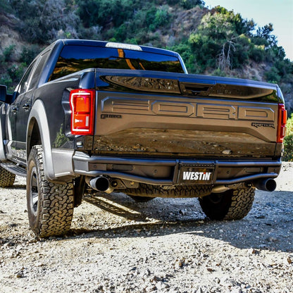 Westin 17-20 Ford F-150 Raptor Outlaw Rear Bumper - Tex. Blk Westin