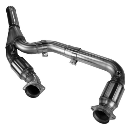 KOOKS 3" GREEN CATTED Y-PIPE FOR KOOKS HEADERS (2014-2018 GM 1500 TRUCK/2015-2019 SUV 6.2) - eliteracefab.com
