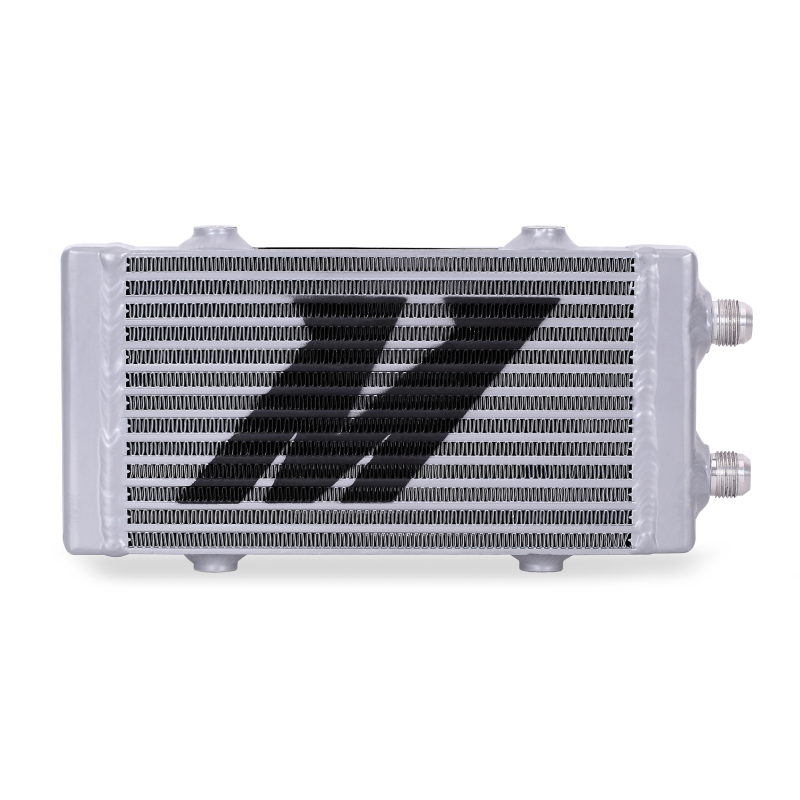 Mishimoto Universal Small Bar and Plate Dual Pass Silver Oil Cooler - eliteracefab.com