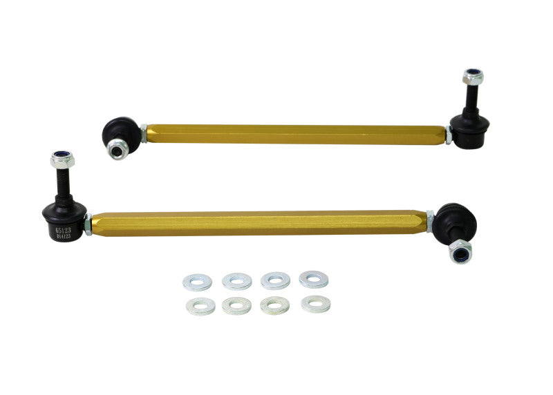 Whiteline 06/05+ Ford Focus LS / 05/09+ Mazda 3 BK Front Swaybar Link Kit H/Duty Adj Steel Ball - eliteracefab.com