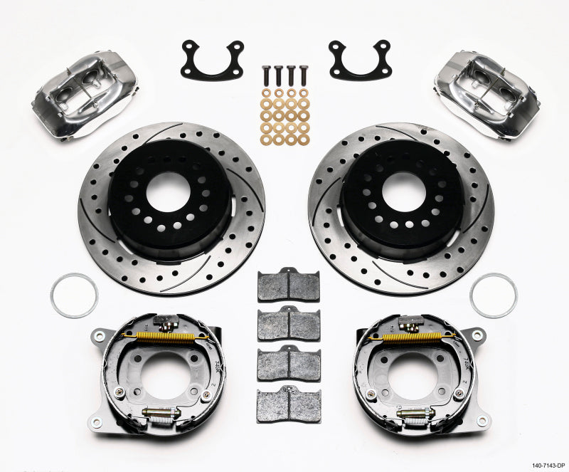 Wilwood Forged Dynalite P/S P-B Kit Drilled Polished Small Ford 2.66in Offset Wilwood