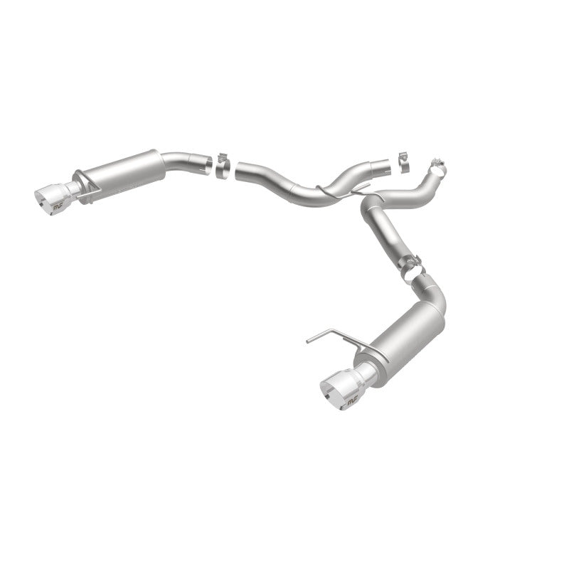 MagnaFlow Axle Back, SS, 3in, Competition, Dual Split Polished 4.5in Tip 2015 Ford Mustang GT V8 5.0 Magnaflow