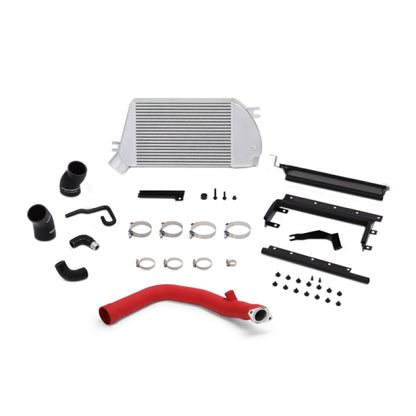 Mishimoto 2015 Subaru WRX Top-Mount Intercooler Kit - Powder Coated Silver & Wrinkle Red Pipes - eliteracefab.com