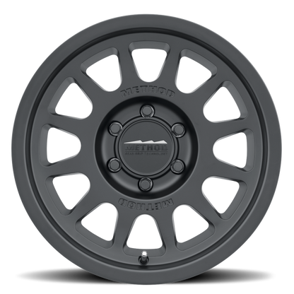 Method MR703 17x8.5 +25mm Offset 6x135 87mm CB Matte Black Wheel - eliteracefab.com