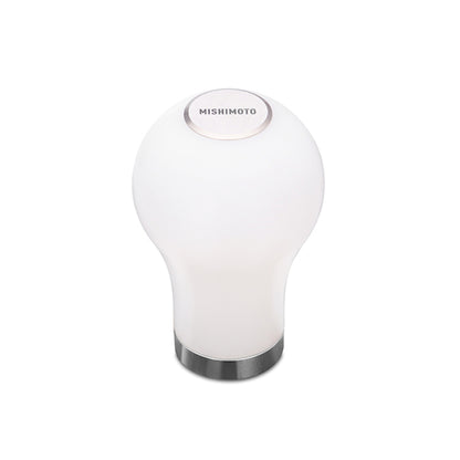 Mishimoto Teardrop Shift Knob - White - eliteracefab.com