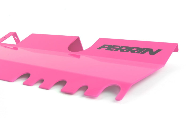 Perrin 15-21 WRX/STI Radiator Shroud (With OEM Intake Scoop) - Hyper Pink Perrin Performance