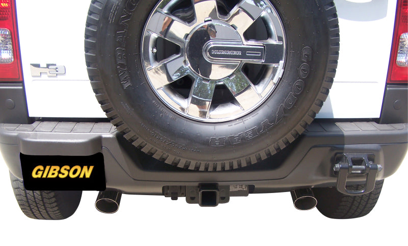 Gibson 07-10 Hummer H3 Base 3.7L 2.5in Cat-Back Dual Split Exhaust - Aluminized - eliteracefab.com