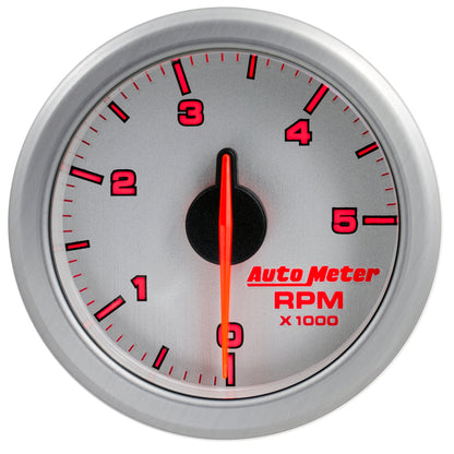 Autometer Airdrive 2-1/6in Tachometer Gauge 0-5K RPM - Silver 9198-UL