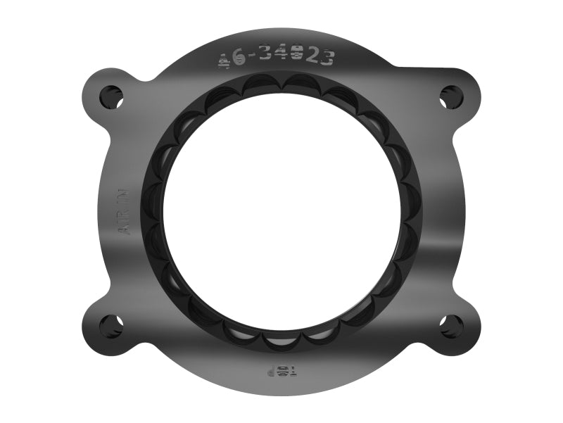 aFe 2020 Vette C8 Silver Bullet Aluminum Throttle Body Spacer / Works With aFe Intake Only - Black - eliteracefab.com