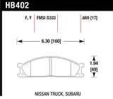 Hawk Performance HPS Front Brake Pads - HB402F.669