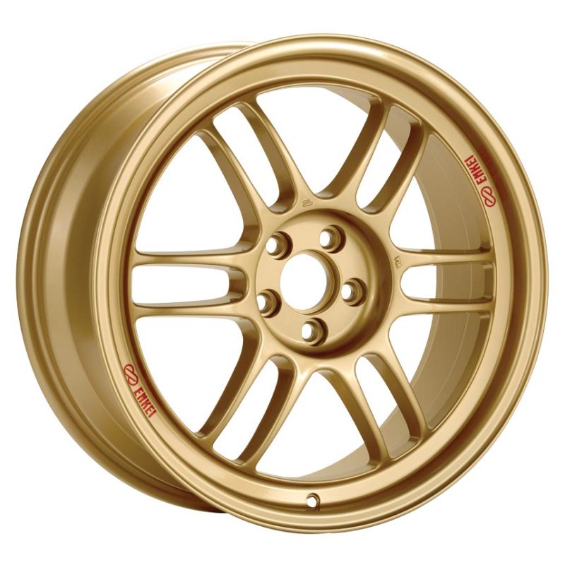 Enkei RPF1 17x9 5x114.3 45mm Offset 73mm Bore Gold Wheel RX8 - eliteracefab.com