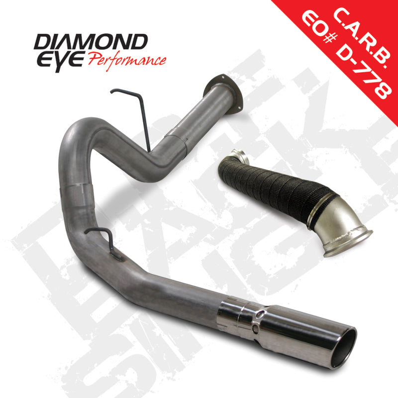 Diamond Eye KIT 4in DPF-BACK SGL w/ TDP SS 07.5-10 Chevy/GMC 6.6L Duramax 2500/3500 Diamond Eye Performance