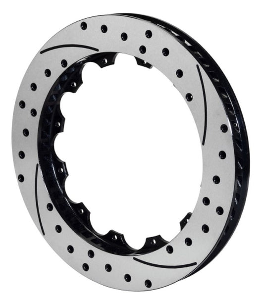 Wilwood Rotor-SV-SRP 72 Iron-LH-Drill-BLK 14.25 x 1.10 - 12 on 8.75in Wilwood