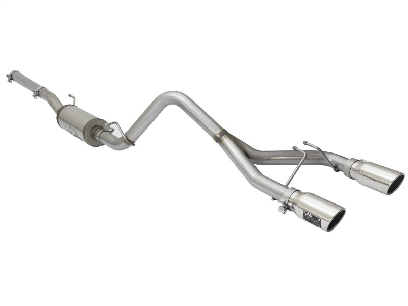 aFe Rebel Series CB 2.5in Dual Center Exit SS Exhaust w/ Polish Tip 07-15 Jeep Wrangler 3.6L/3.8L V6 aFe