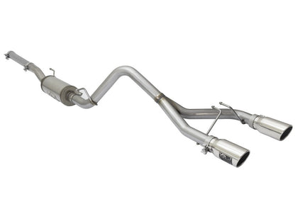 aFe Rebel Series CB 2.5in Dual Center Exit SS Exhaust w/ Polish Tip 07-15 Jeep Wrangler 3.6L/3.8L V6 aFe