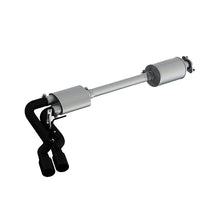 Load image into Gallery viewer, MBRP 15+ Ford F150 Pre-Axle 4in OD Tips Dual Outlet 3in Black Coated Cat Back Exhaust - eliteracefab.com