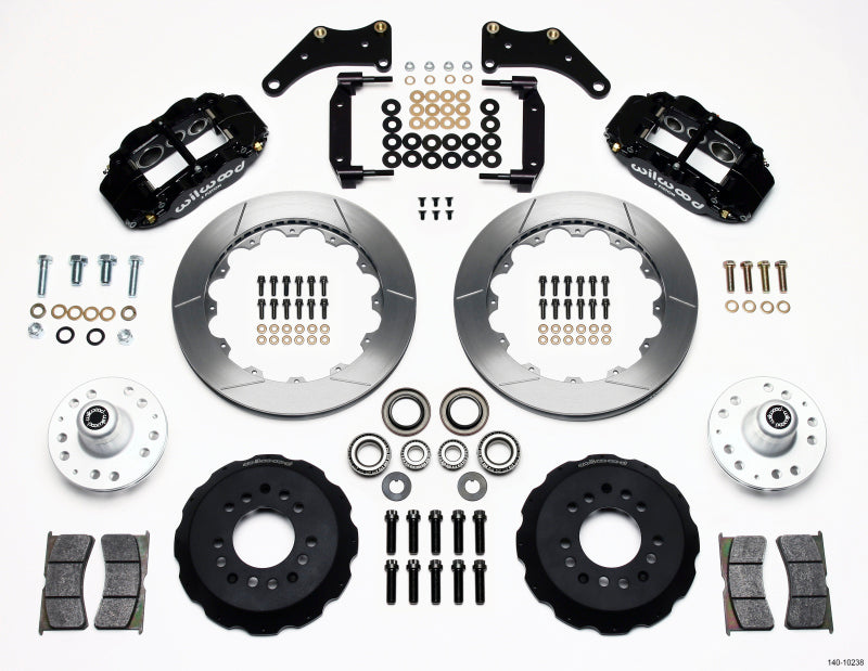 Wilwood Narrow Superlite 6R Front Hub Kit 12.88in Large GM 57-70 Drop Spindle Wilwood
